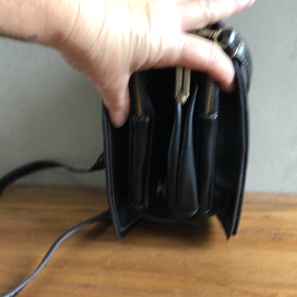 Crossbody Large Wallet Bag Black Adjustable/Removable Straps Travel Bag Passport - Picture 7 of 8